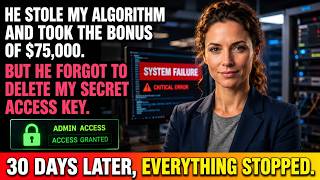 He Stole My Algorithm and Took a $75,000 Bonus  He Forgot That Without Me, The System Doesn't Run