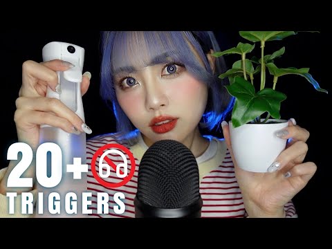 【ASMR】イヤホンが壊れた人向け！20種類のゾクゾクする音😪｜20＋Triggers