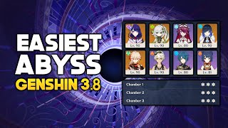 The Easiest Abyss So Far? | Genshin 3.8 Floor 12 Full Clear as a Casual Player