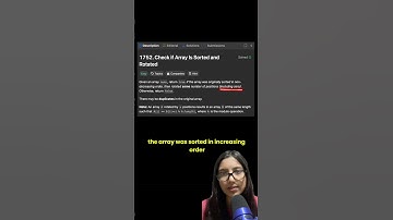 Leetcode 1752. Check if Array Is Sorted and Rotated