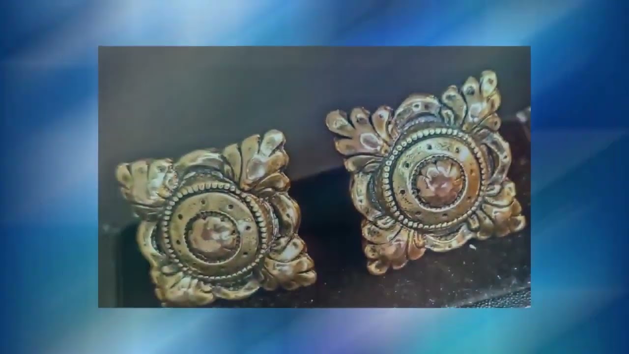 Clark-Antique Gold Cufflinks Custom Made