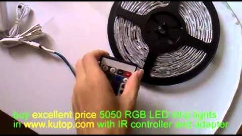 5050_RGB_flexible_LED_strip_lights_with_IR_remote_controller_and_adapter - kutop.com