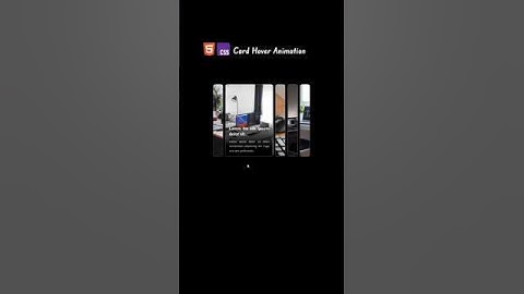 Card hover animation #css #coding