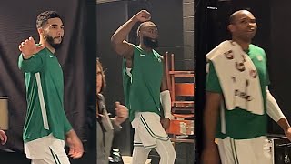 Jayson Tatum And Celtics Immediately After Win Vs Lakers, Screaming Family For Autographs Ignored