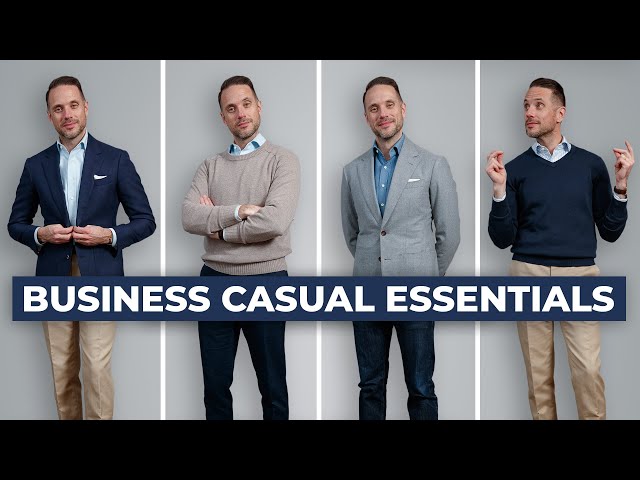 The ULTIMATE Business Casual Capsule Wardrobe | 15 Menswear Wardrobe Essentials class=