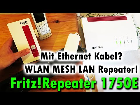 Fritz!Repeater 1750E als LAN MESH Repeater per Kabel verbinden (Access Point Modus: Anleitung)