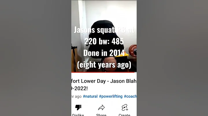 Dr Jason Blaha will #squat 600 lbs next year.Smash...