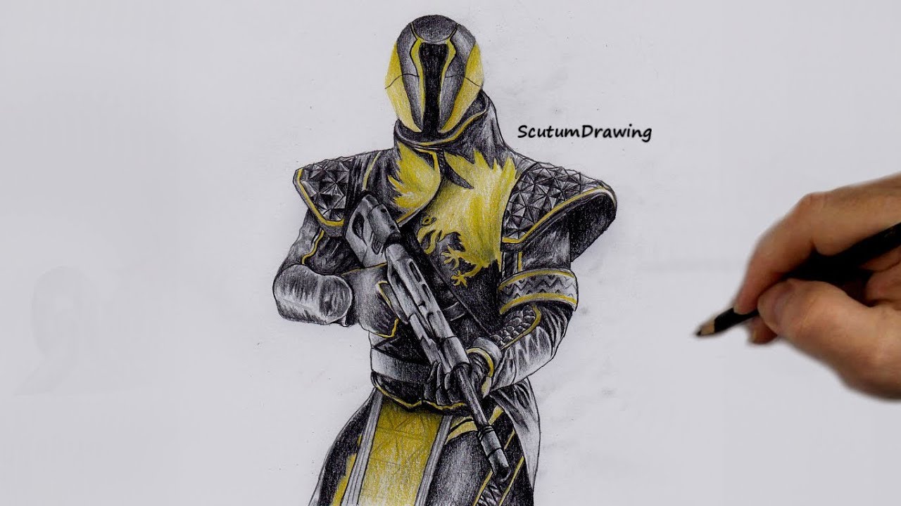 Warlock - Speed Drawing - How To Draw - Destiny 2 - YouTube.