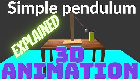 Simple pendulum and its motion : EXPLAINED | 3D ANIMATION