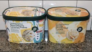 Publix Limited Edition Ice Cream: New Orleans Caramel Praline & Vanilla Shortbread Cookie Review