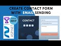How to create a email sending contact form using asp net web form application  hindi  100 work