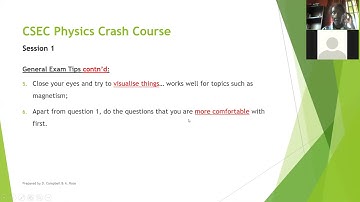 CSEC Physics Crash Course session1.1