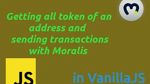 GetAll tokens & send transaction with moralis Web3