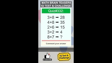 Math Brain Teasers: IQ Test & Challenge (With Answer) #mathquiz #mathpuzzle