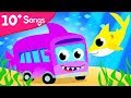 SHARK BUS SONG | Baby Car | Dance with Baby T-Rex, Apples and Bananas and more by Little Angel