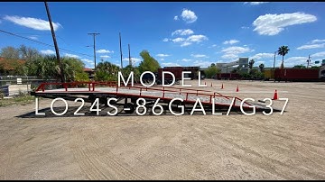 TBC-Ramps.com model# LO24s-86gal-g37 Forklift Dock Ramp / Yard Ramp