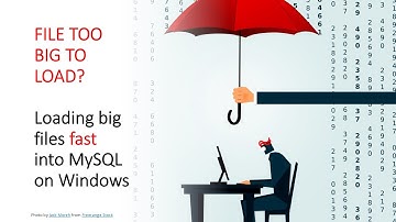 Load Big Files FAST Into MySQL on Windows