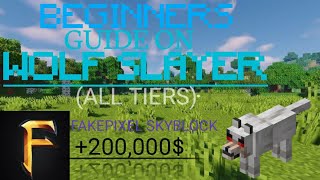 Wolf slayer guide for beginners | Fakepixel Skyblock | Minecraft | Guide ||
