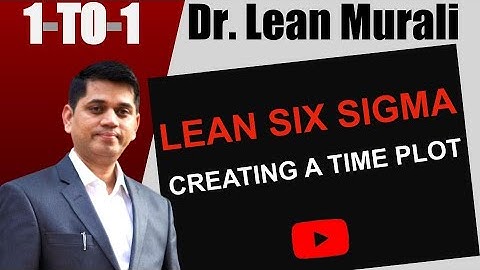 LEAN SIX SIGMA CREATING A TIME PLOT.(1-TO-1 Session with Dr. Lean Murali)