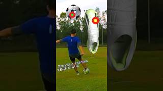 Best foot contact for trivela passing technique with X crazyfast #football   #trivela skony7