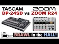 Tascam DP-24SD Digital Portastudio vs ZOOM R24