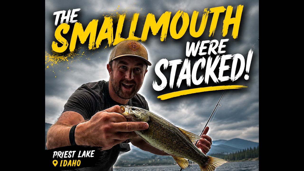 The Smallmouth Were STACKED | Priest Lake Idaho Bass Fishing