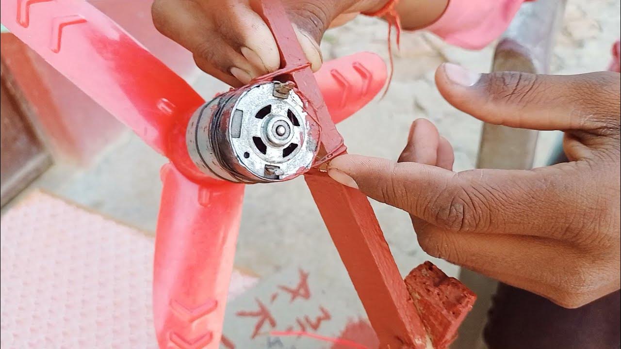 How to make a table fan use 555 DC motor Abhishek Kumar ka