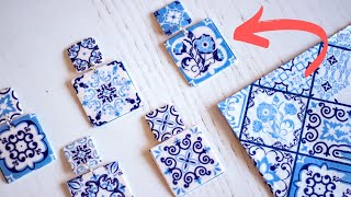 New Polymer Clay Napkin Transfer Technique: Stunning Double-Sided Earrings Tutorial