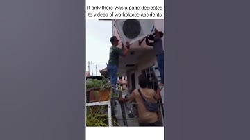 Workers Injured After AC Compressor Falls During Unsafe Ladder Operation