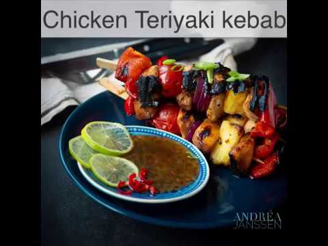 Chicken Teriyaki Shish Kebab | By Andrea Janssen Easy Bbq Chicken Recipe Grill: Easy grilled chicken teriyaki