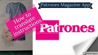 #Patrones Magazine App How to translate  the instructions screenshot 2