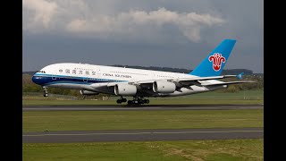 Global Airlines first Airbus A380 9H-GLOBL arriving the UK, first visit of an A380 to Prestwick 4K