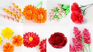 How to Make Easy Paper Flower - Making Flowers out of Paper - DIY Home  Decor - Paper Craft