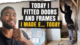 Fire Doors and frames Fitting a self employed carpenters Day