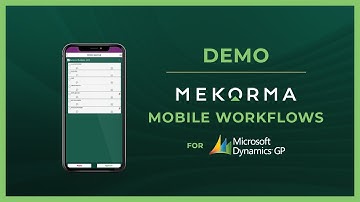 Demo   Mobile Workflows for Microsoft Dynamics GP