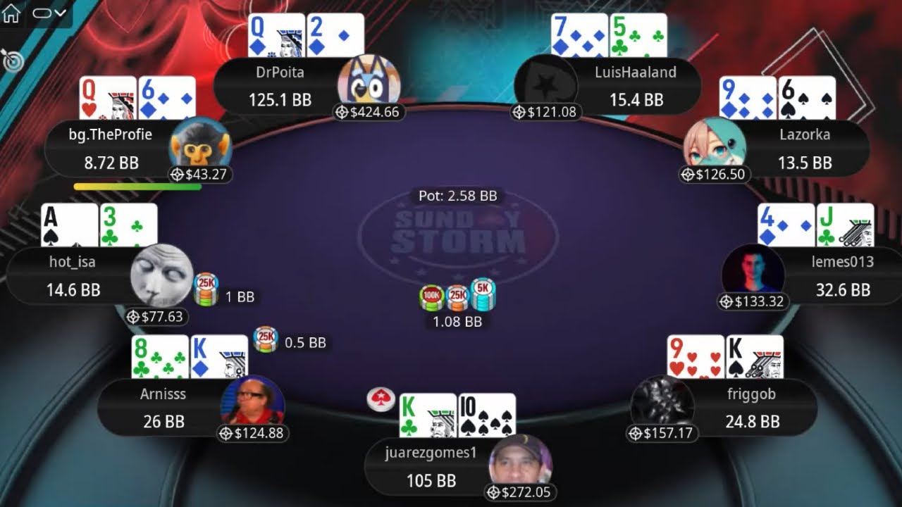 DrPoita vs Arnisss vs juarezgomes1 –  Sunday Storm Final Table Replay