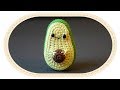 Вязаное авокадо амигуруми. Amigirumi crochet avocado.