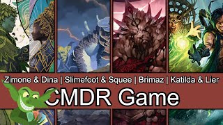 Battle on my Birthday! Zimone & Dina vs Slimefoot & Squee vs Brimaz vs Katilda & Lier EDH CMDR game