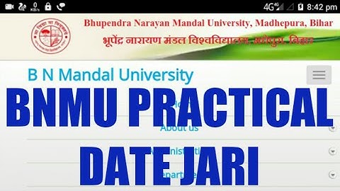 BNMU PART 3 PRACTICAL DATE & CENTER LIST JARI # SAMRAT SIR