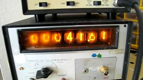 Nixie Tube Frequency Counter: Accuracy Test