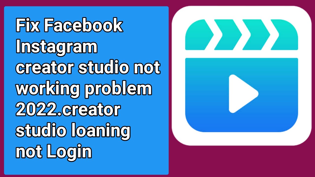 Fix Facebook creator studio not working.how to fix Facebook Instagram