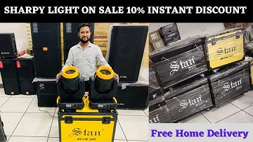 Sharpy Light Price Detail Unboxing & Testing || Stan Beam 10R Sharpy || DJ Sharpy Light