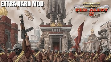 Red Alert 2 | Extra Hard Mod | Allied defense, Soviet Attack vs 7 Brutal Ai