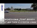 New fences at the Capitol for the President's Joint Address, and then I face-planted on a scooter