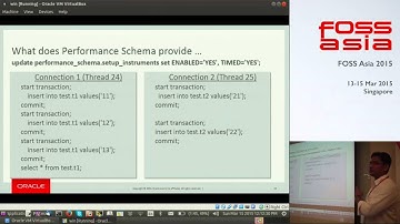 MySQL Performance Schema - FOSSAsia 2015