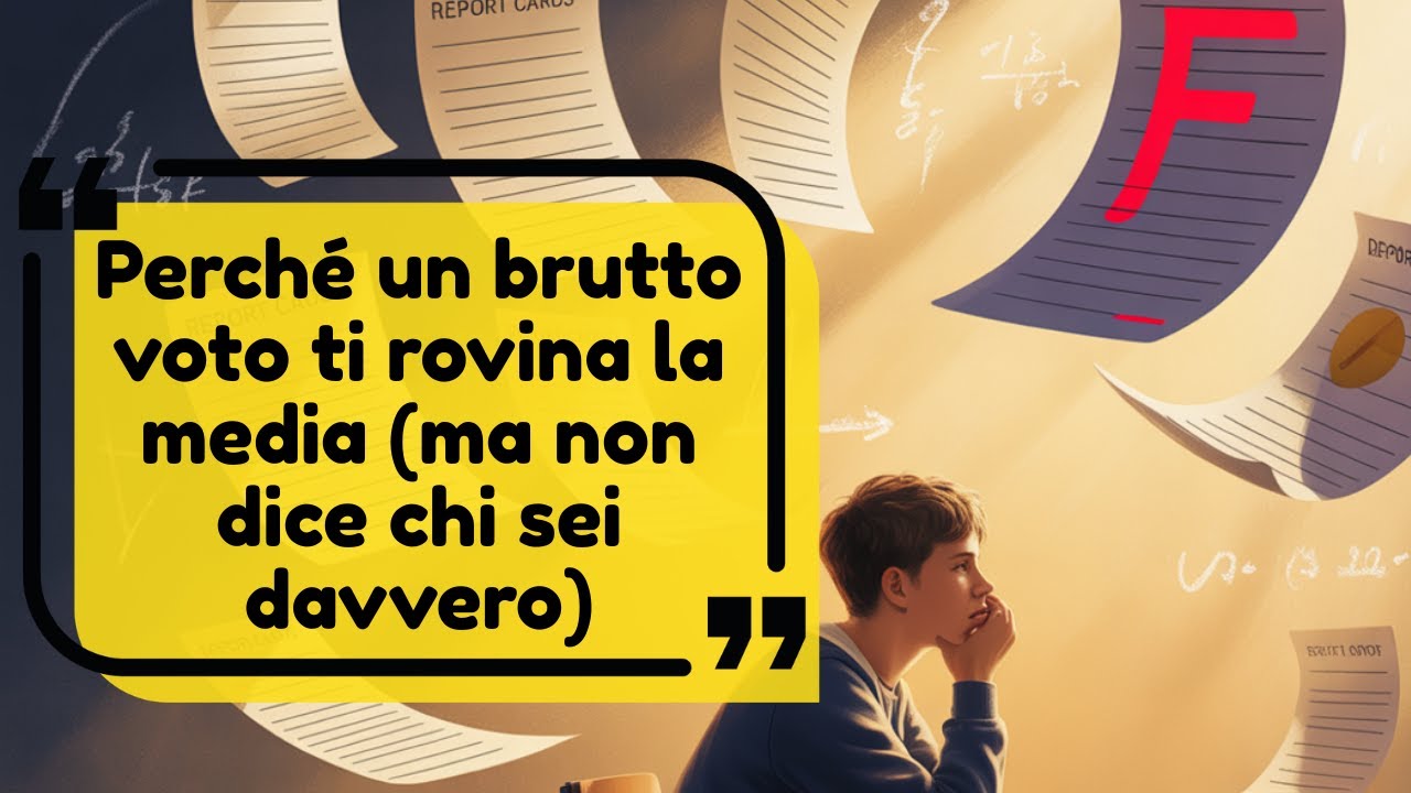 Perché un brutto voto ti rovina la media (ma non dice chi sei davvero)
