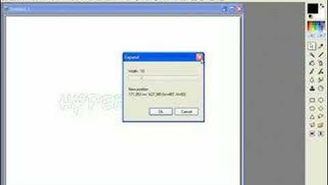 Photofiltre Tutorials-Outlining Text