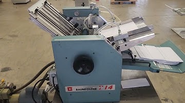 Baum-Folder 714 Air Feed Paper Folder Machine