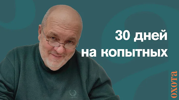 30 days for ungulates. Valery Kuzenkov on hunting periods.