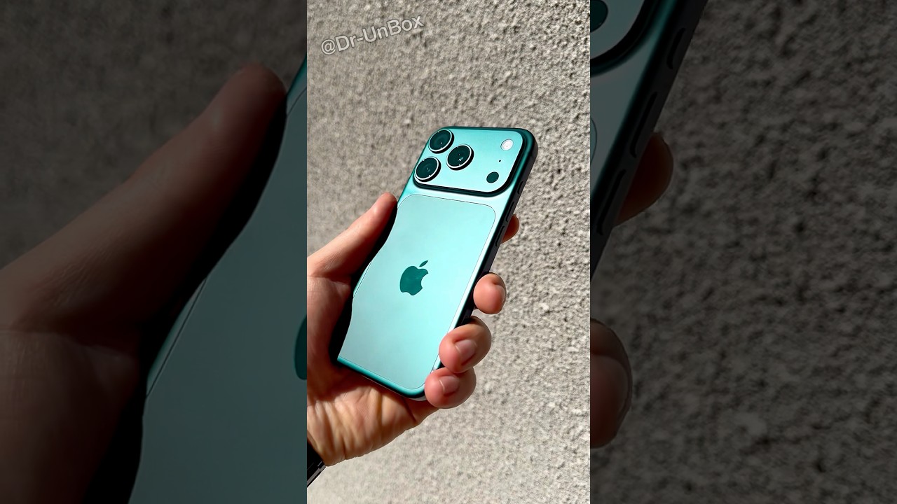 iPhone 17 Pro Turquoise Green Hands On and Review #shorts